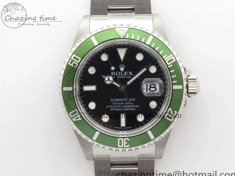 MiroTime 0421 Effortless Submariner 16610 LV Kermit Green 904L Steel ARF1:1 Best Edition on SS Bracelet SH 2577